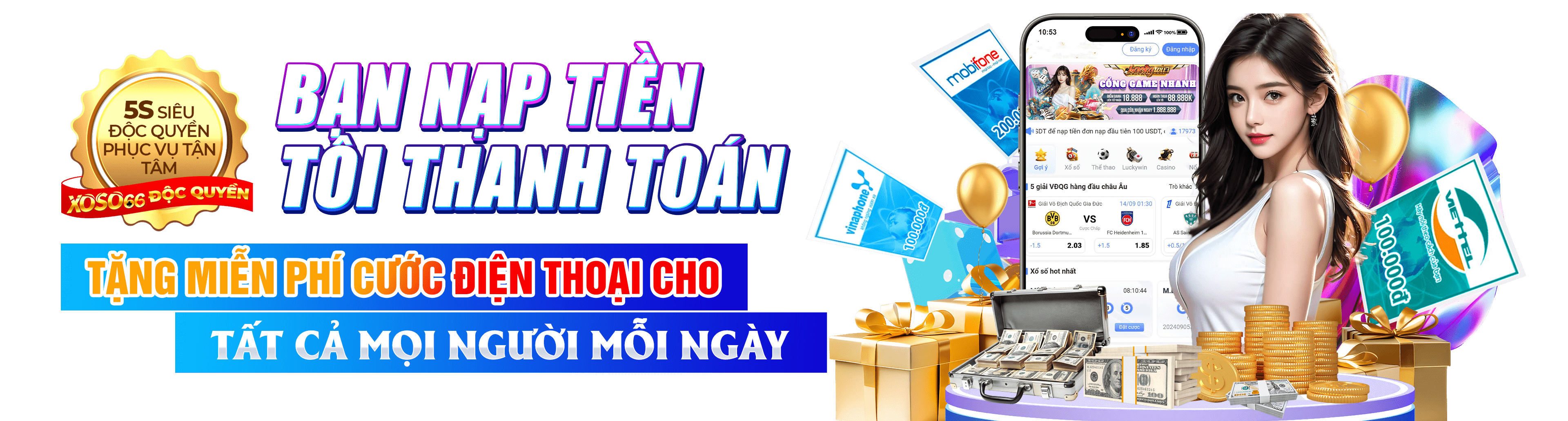 Hình ảnh quảng cáo của xocdia88 hiển thị nền tảng và các lợi ích